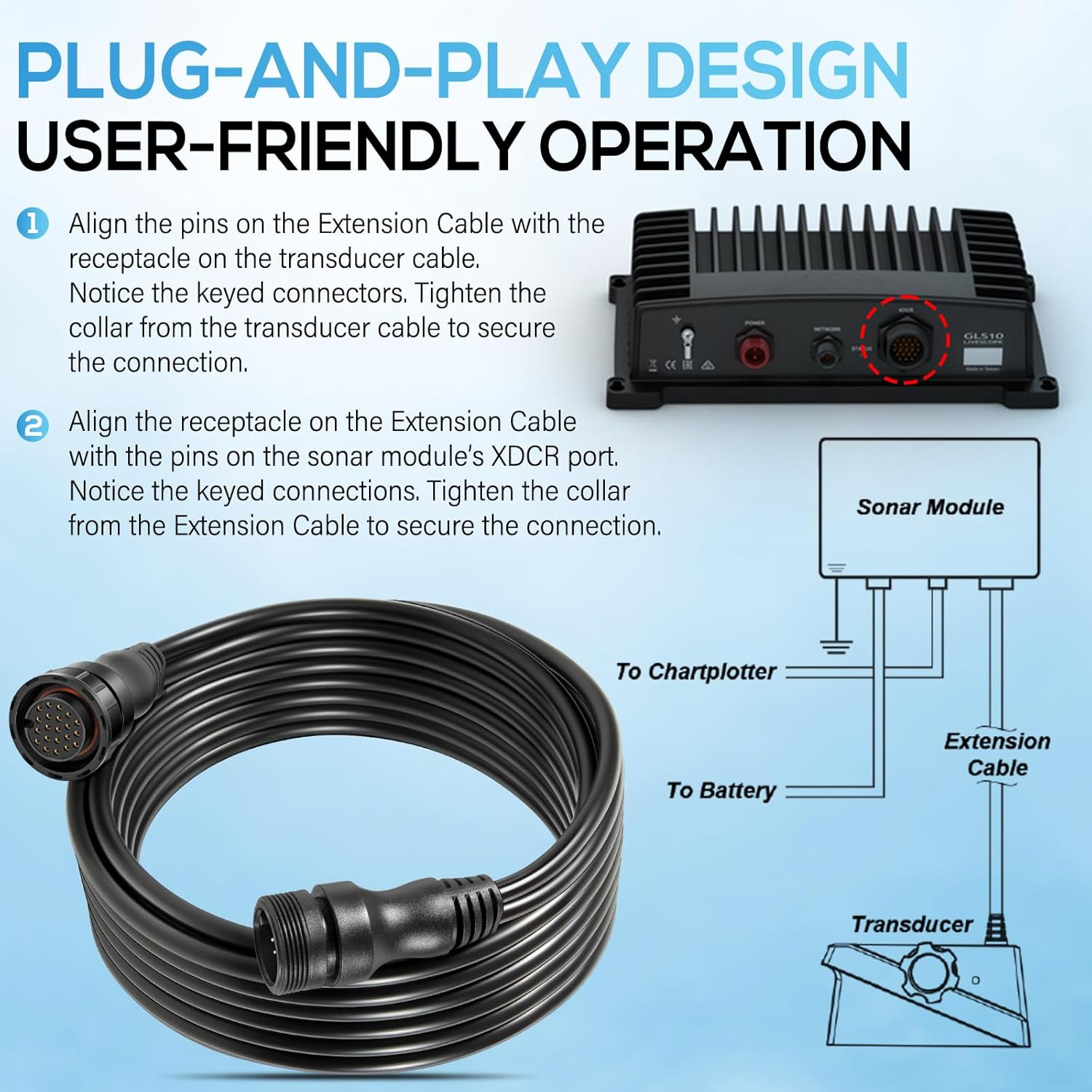 010-12855-00 Ship Transducer E - Fish Finder Cable recensie en prijs