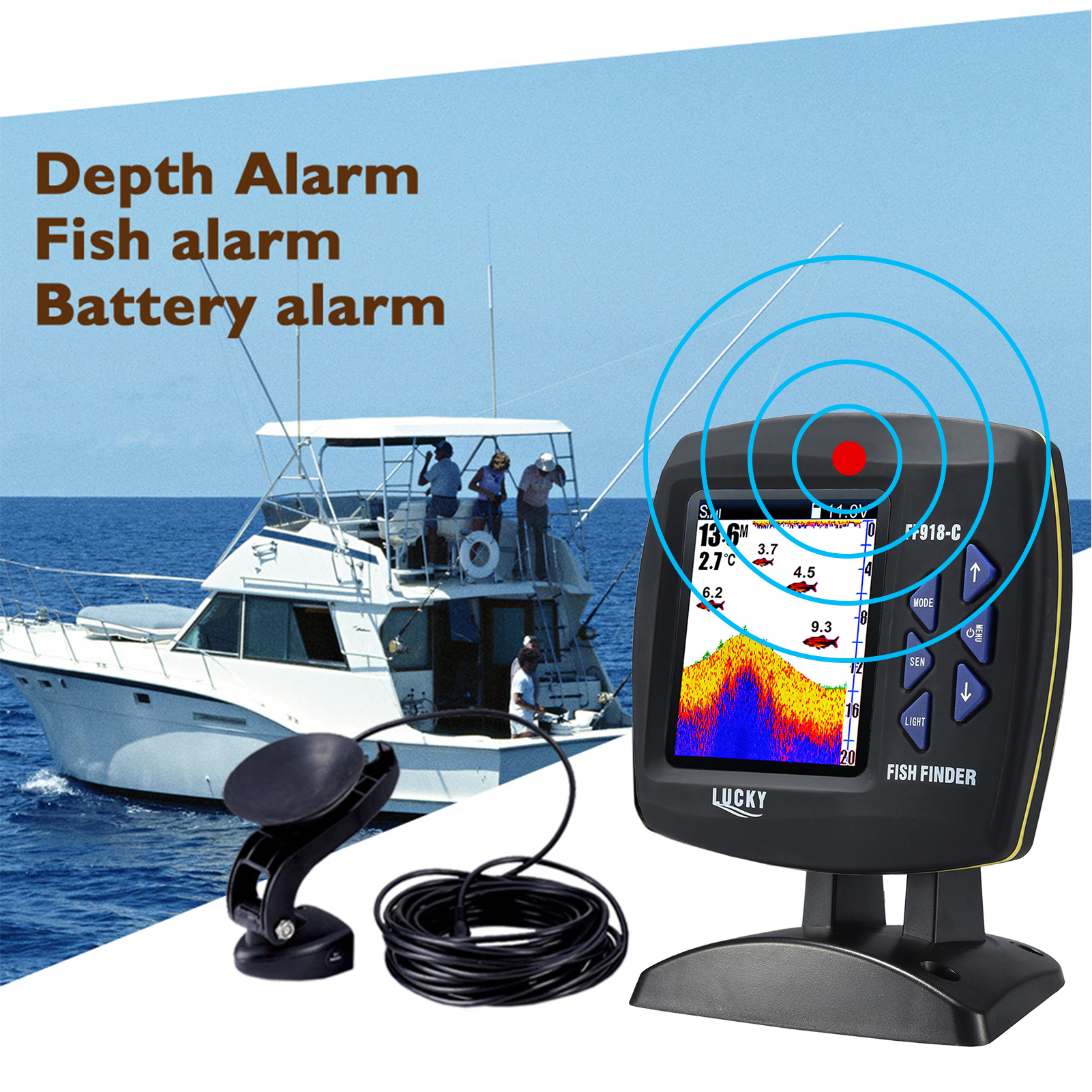 Fish Finder Wired Transducer S - Fish Finder Transducer recensie en prijs