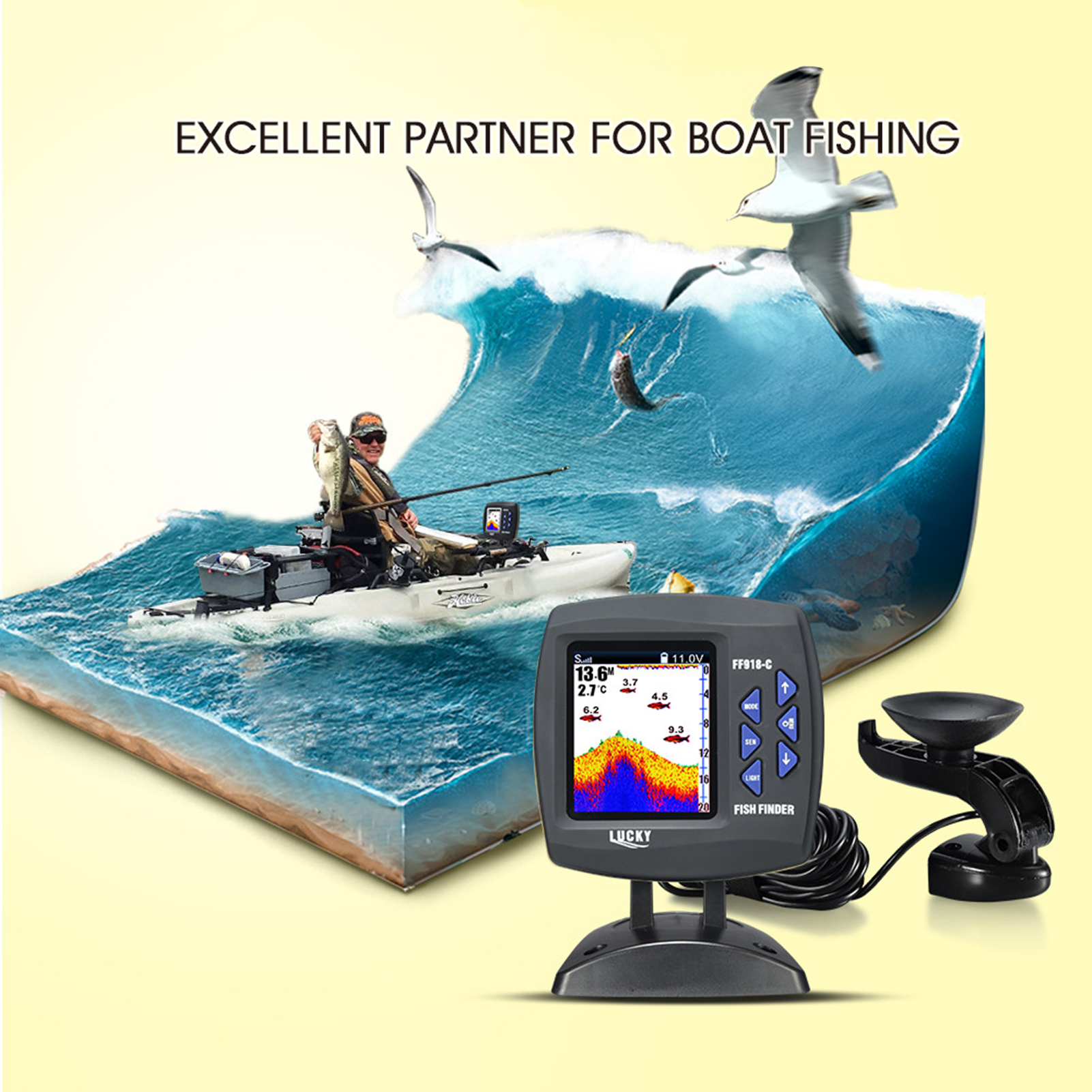 Fish Finder Wired Transducer S - Fish Finder Transducer recensie en prijs