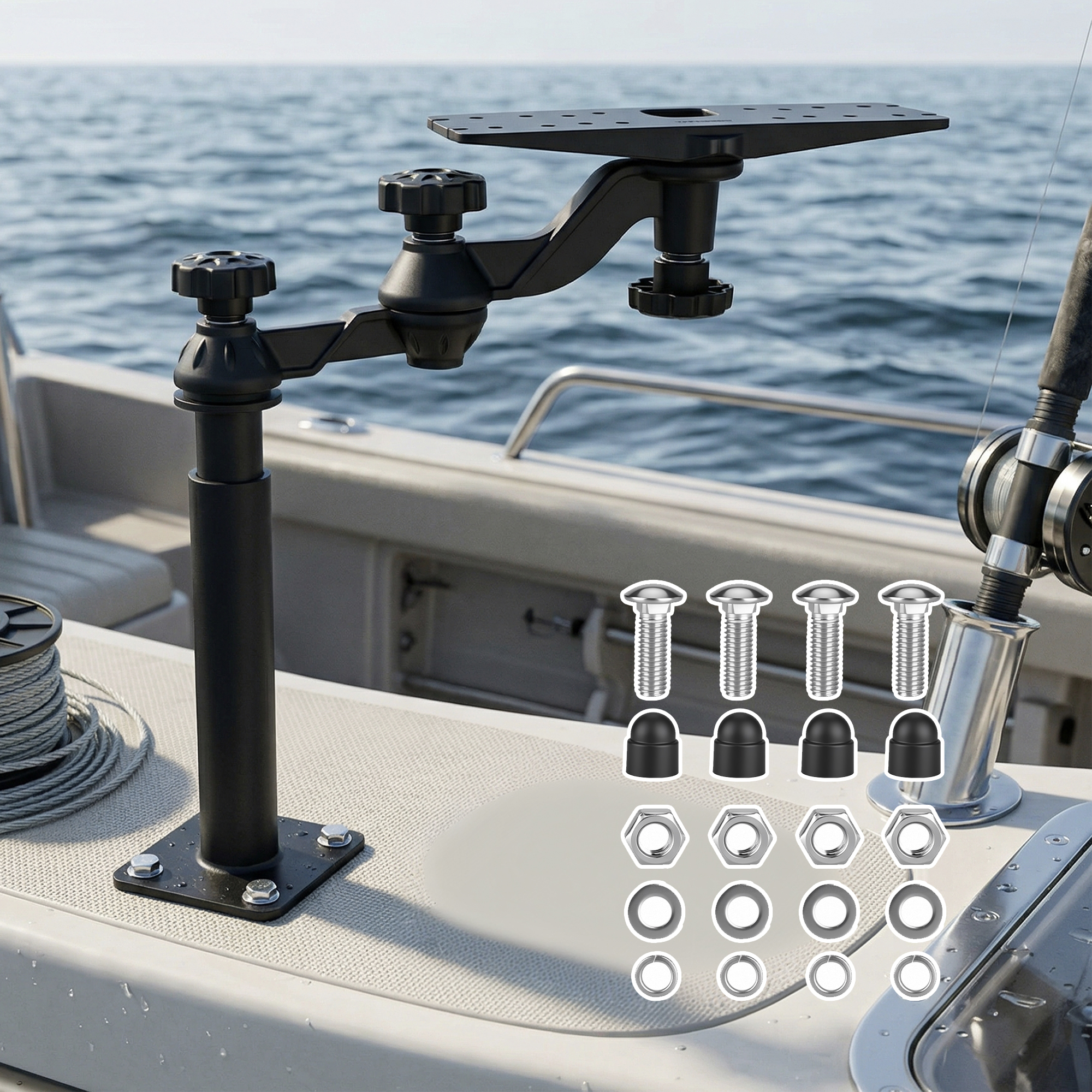 Telescoping Fish Finder Mount  - Fish Finder recensie en prijs