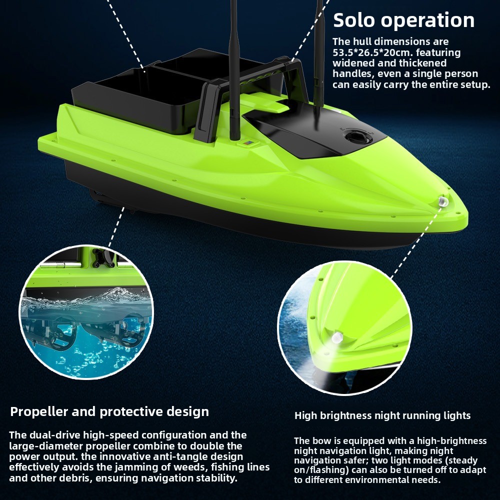 500M RC Fishing Bait Boat Dual - Fish Finder Cable recensie en prijs