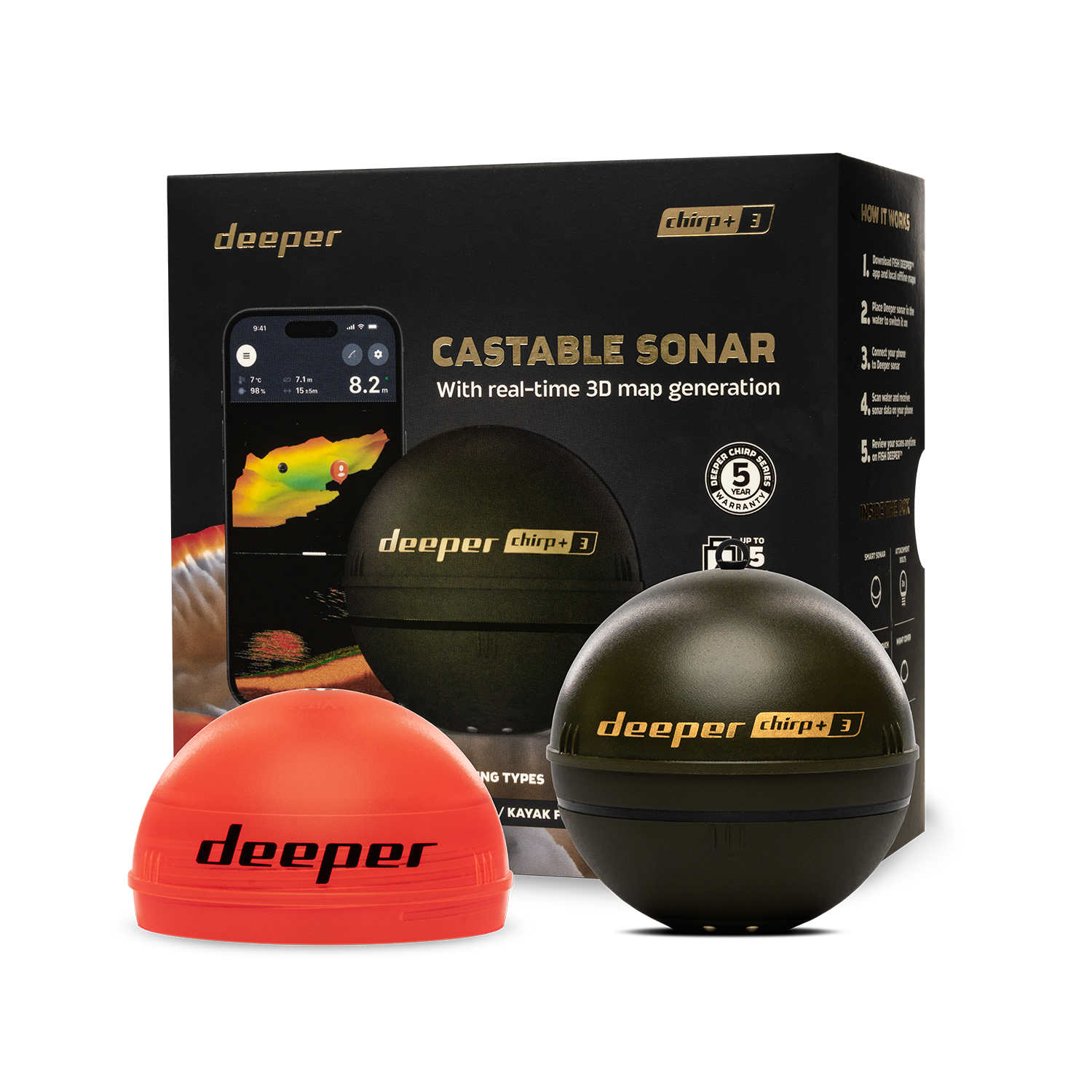 Deeper Smart Sonar Chirp+3 Fis - Fish Finder Gps recensie en prijs