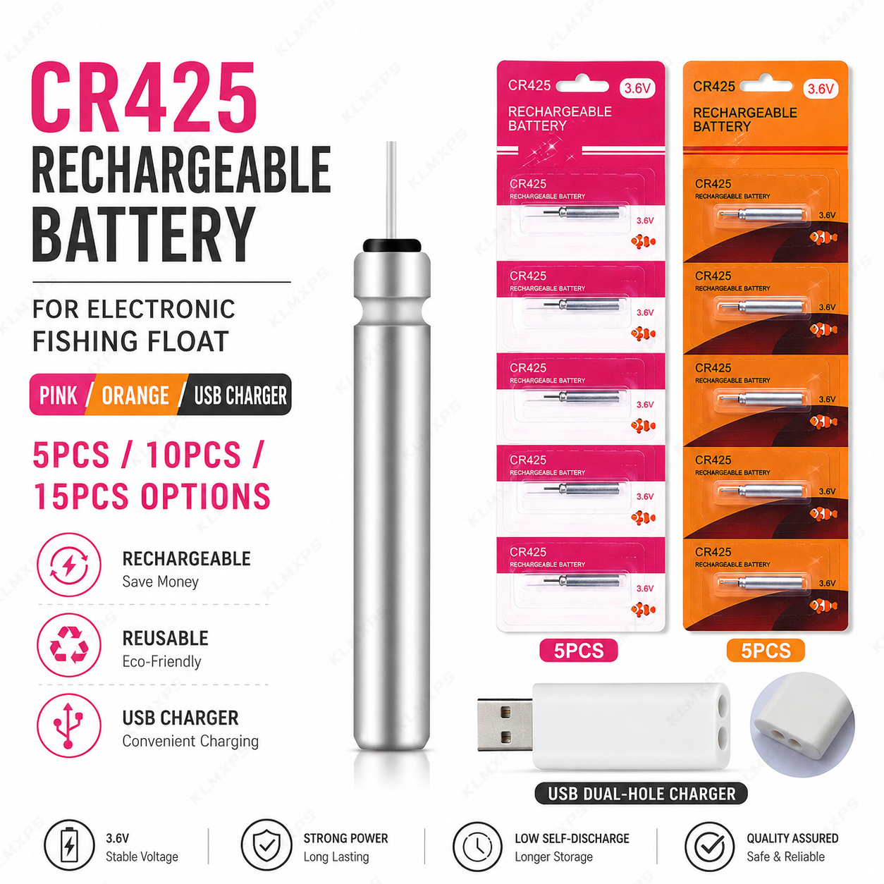 CR425 Rechargeable Battery for - Fish Finder Charger recensie en prijs