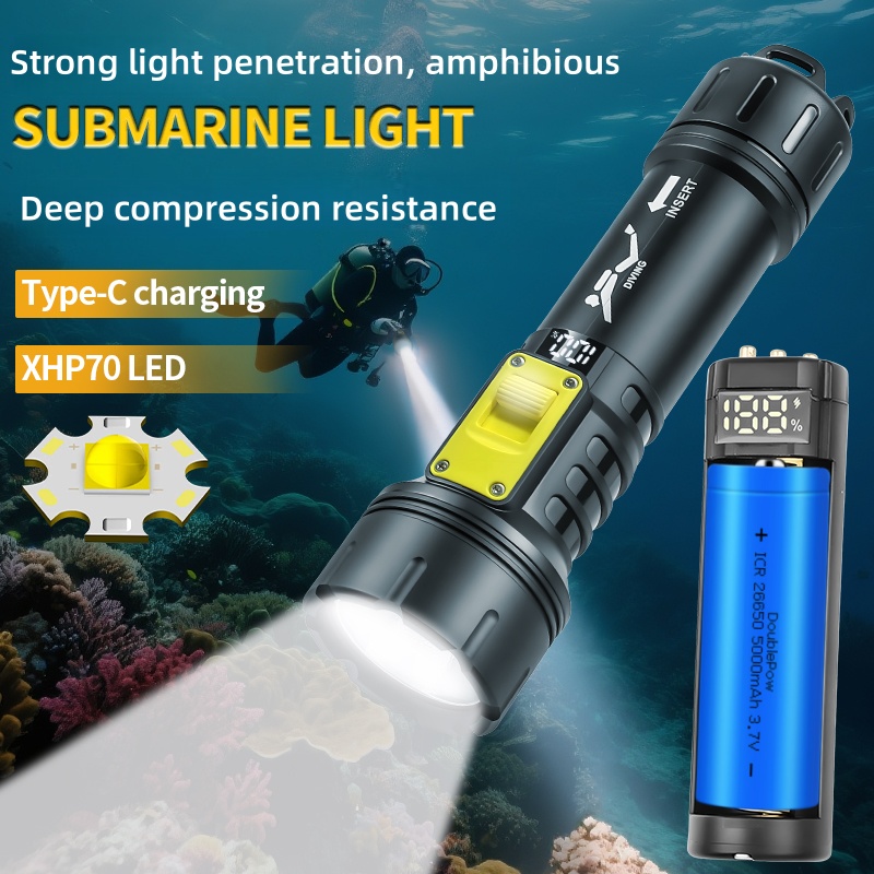 New XHP70 Diving Flashlight IP - Fishing Light recensie en prijs