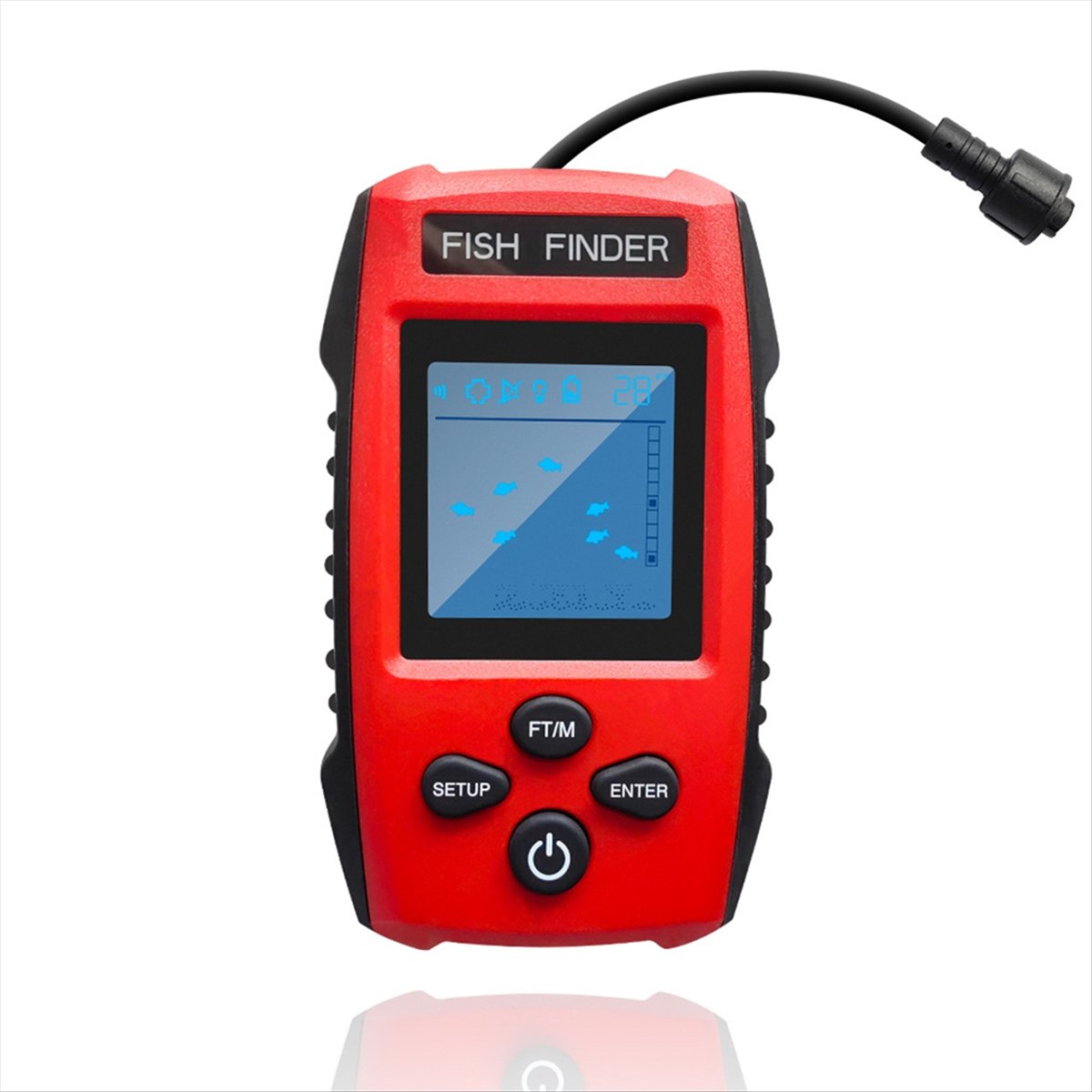 Color LCD Fish Finder Wired So - Fish Finder Transducer recensie en prijs