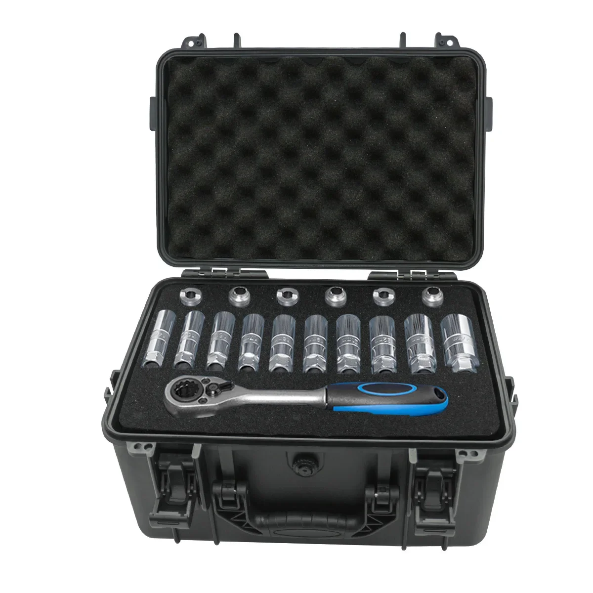 1 portable toolbox with pre cu - Fish Finder Case recensie en prijs