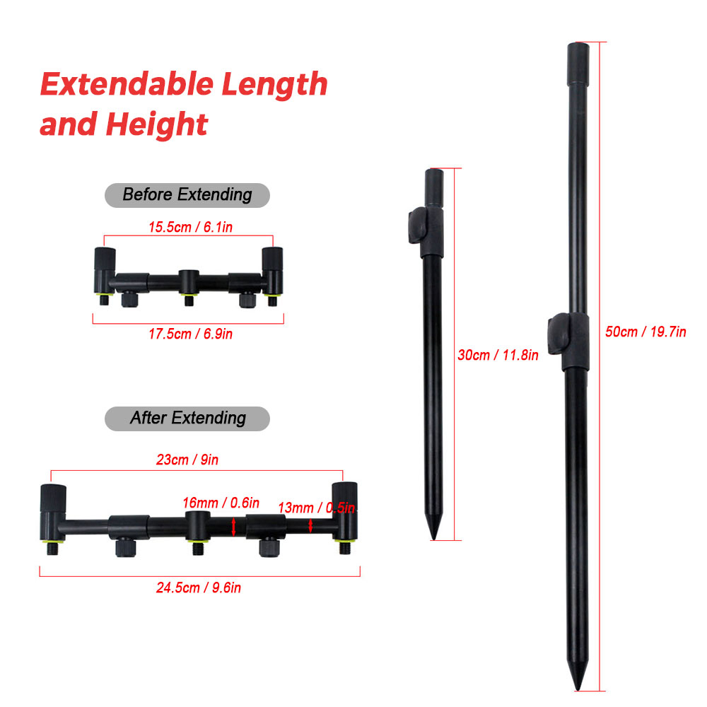 Coonor Fishing Pole Holder Ext - Bite Indicator recensie en prijs