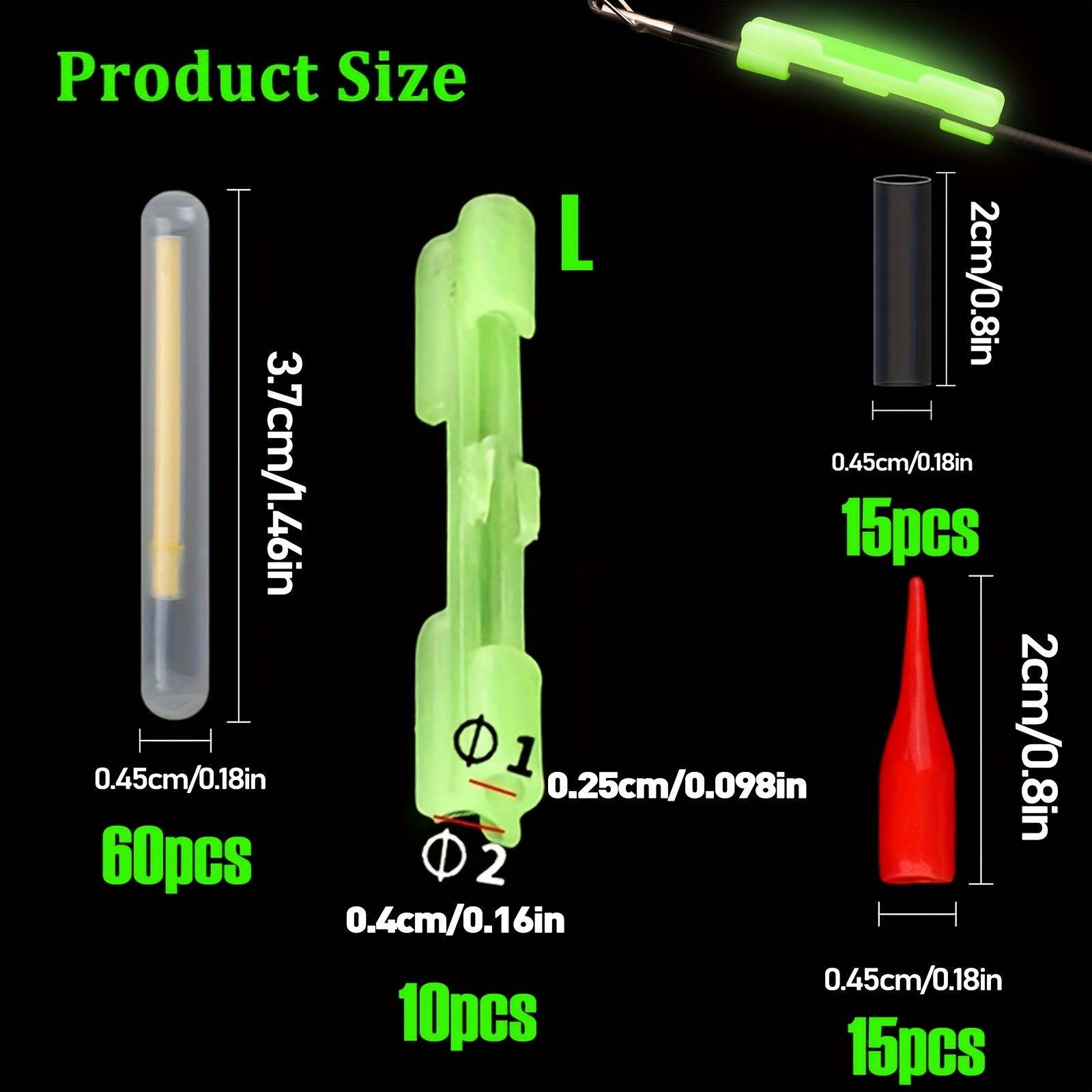 100PCS Fishing Glow Sticks Set - Fish Alarm recensie en prijs