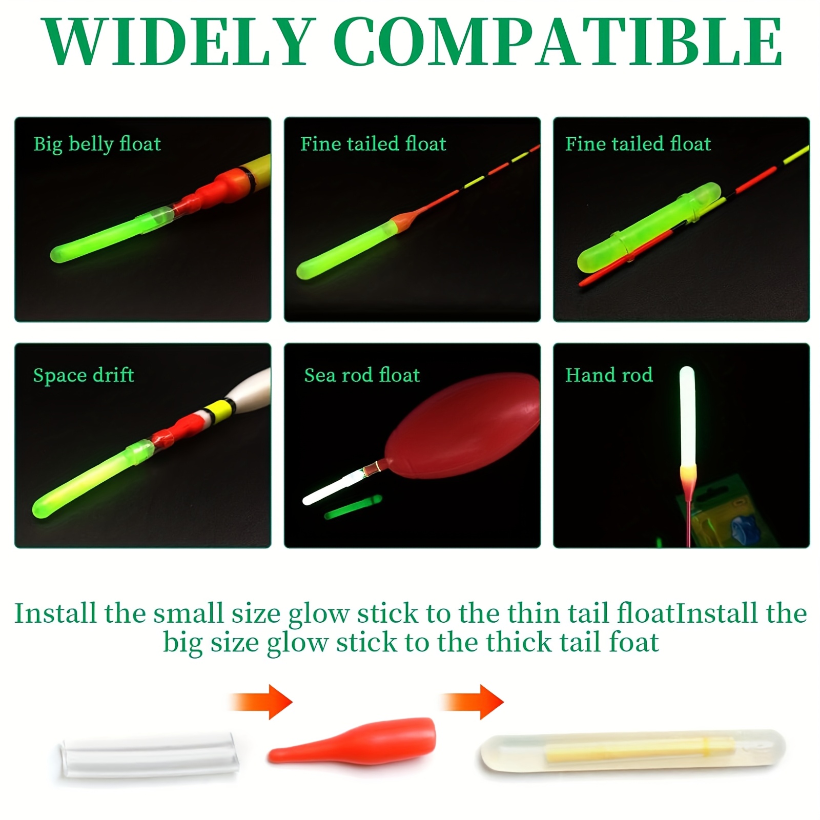 100PCS Fishing Glow Sticks Set - Fish Alarm recensie en prijs